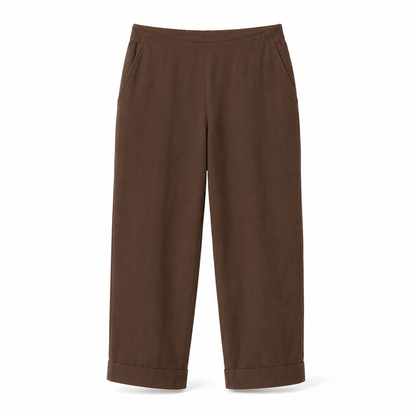 Women’s Lightweight Cropped Straight Leg Summer Trousers