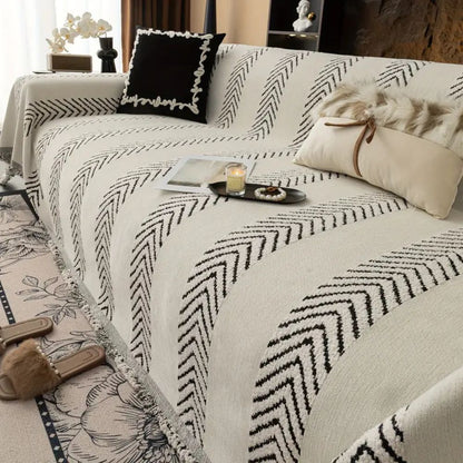 BowLift | Chevron Echo Line Sofa Cover