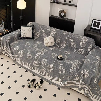 BowLift | Classic Chenille Leaf Sofa Cover