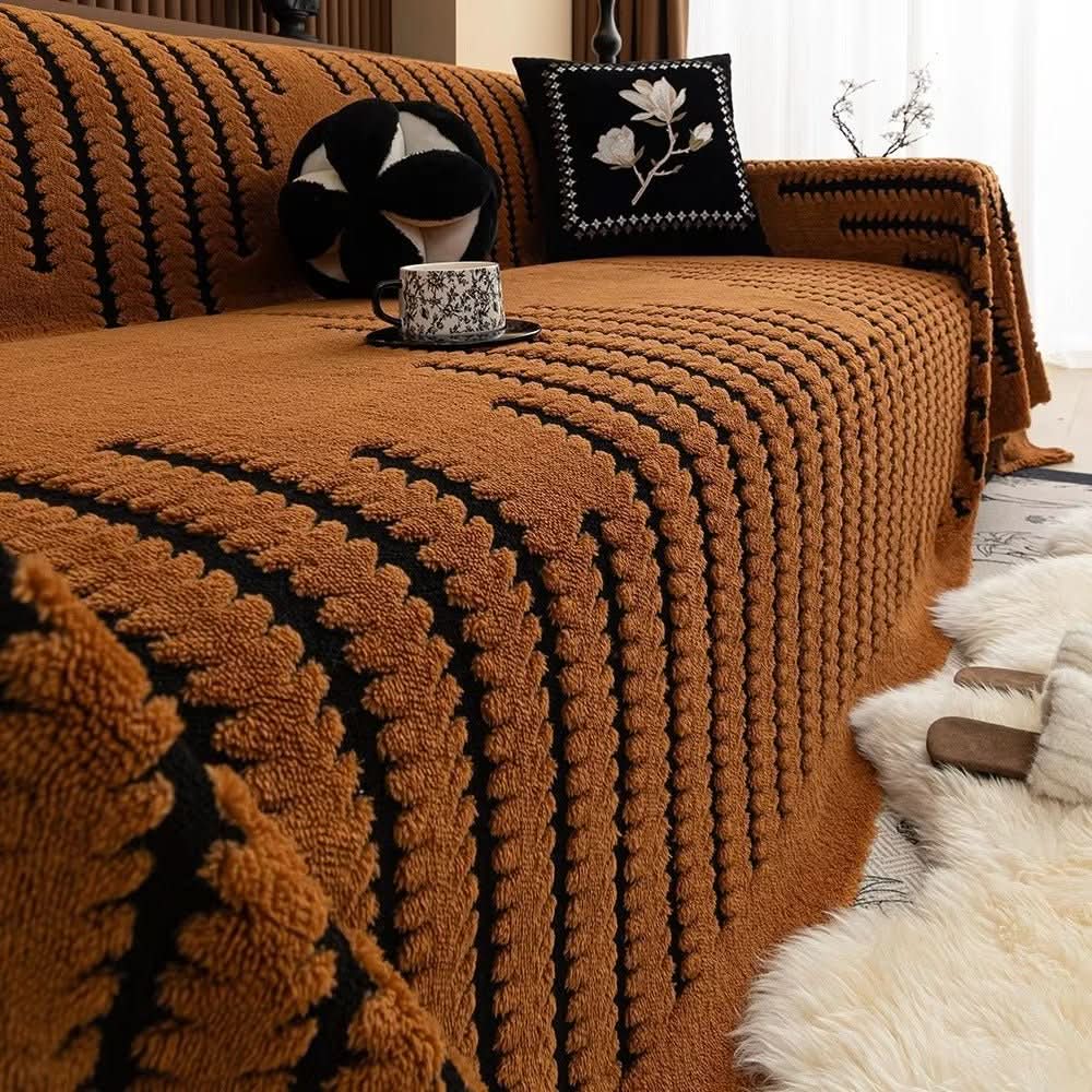 BowLift | Plush Sofa Cover with Non-Slip Back