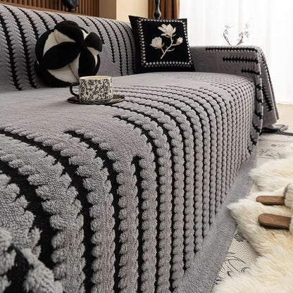 BowLift | Plush Sofa Cover with Non-Slip Back