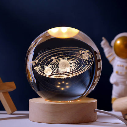BowLift Crystal Ball Night Light - Soft Ambient Glow for Any Room