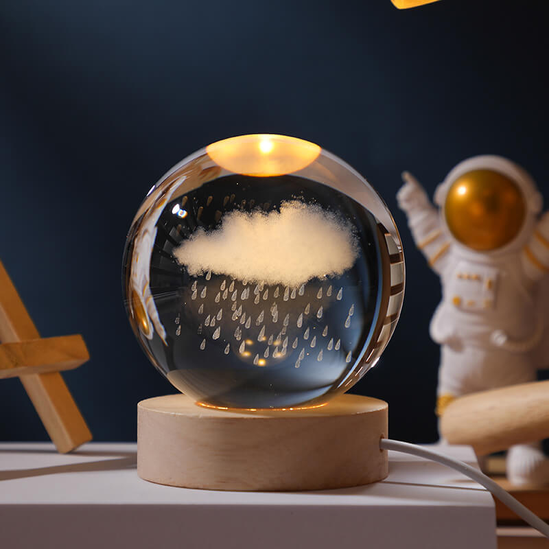 BowLift Crystal Ball Night Light - Soft Ambient Glow for Any Room