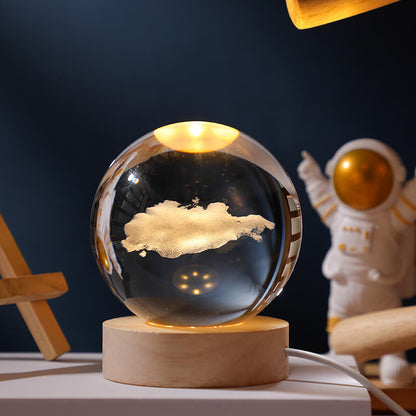 BowLift Crystal Ball Night Light - Soft Ambient Glow for Any Room