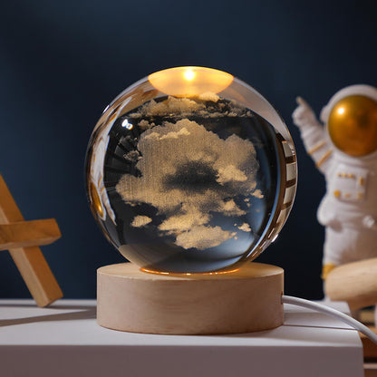 BowLift Crystal Ball Night Light - Soft Ambient Glow for Any Room