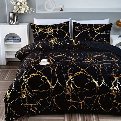 BowLift | Marble Design Duvet Cover Set for Modern Bedroom