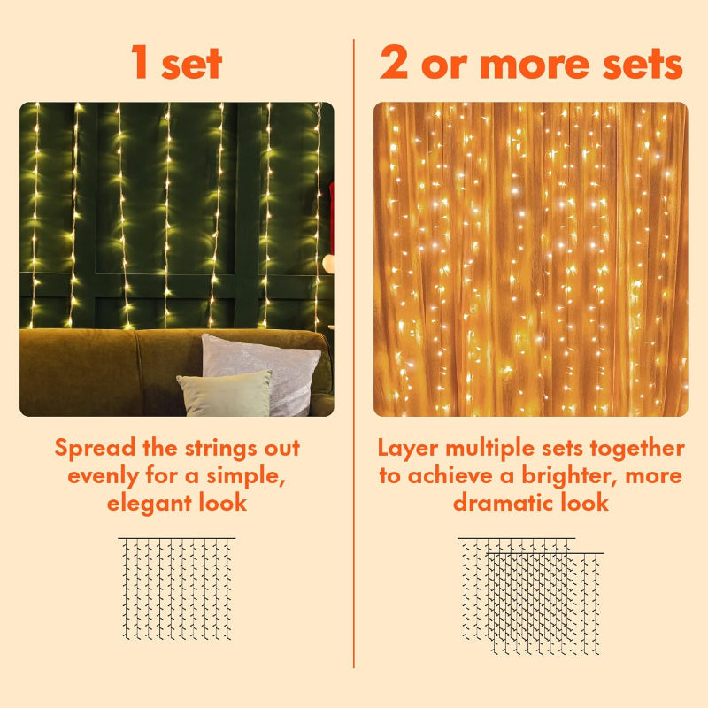 BowLift Curtain Lamps — Multi-Mode, Waterproof Lighting for Curtains