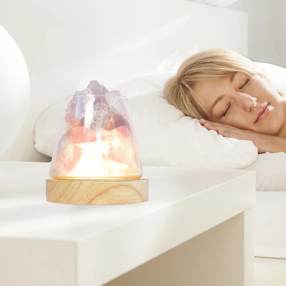 BowLift | Himalaya Salt Lamp - Crystal Night Light & Essential Oil Diffuser