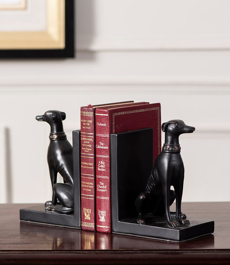 LZINA™ | Guard Dog Bookend Set - Black