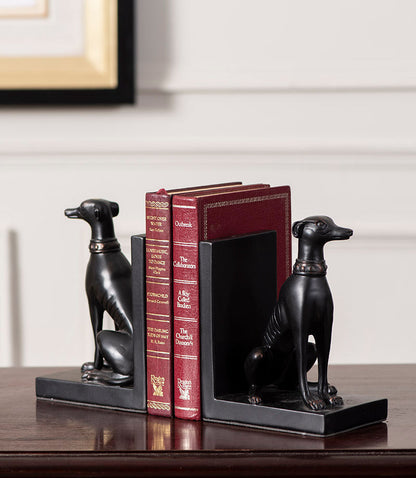 LZINA™ | Guard Dog Bookend Set - Black