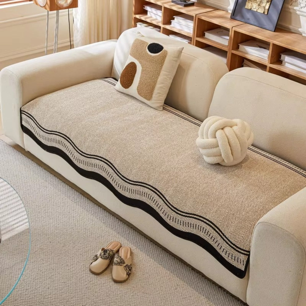 BowLift | Modern Wave Anti-Slip Sofa Cover