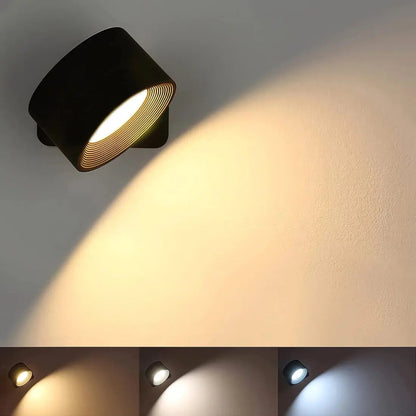 BowLift Wall Lamp - Rechargeable Wireless, 360° Rotating Light