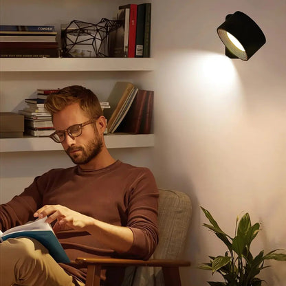 BowLift Wall Lamp - Rechargeable Wireless, 360° Rotating Light