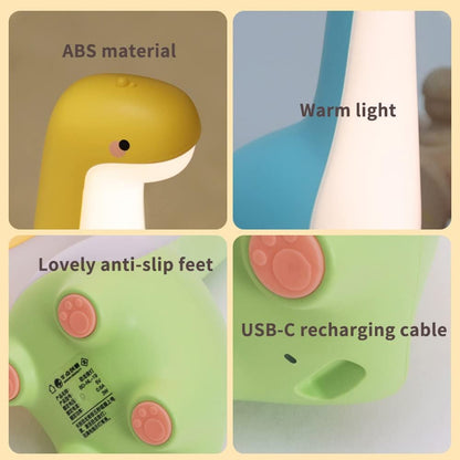 LZINA™ | DinoSnug – Soft Glow Dinosaur Night Light for Kids