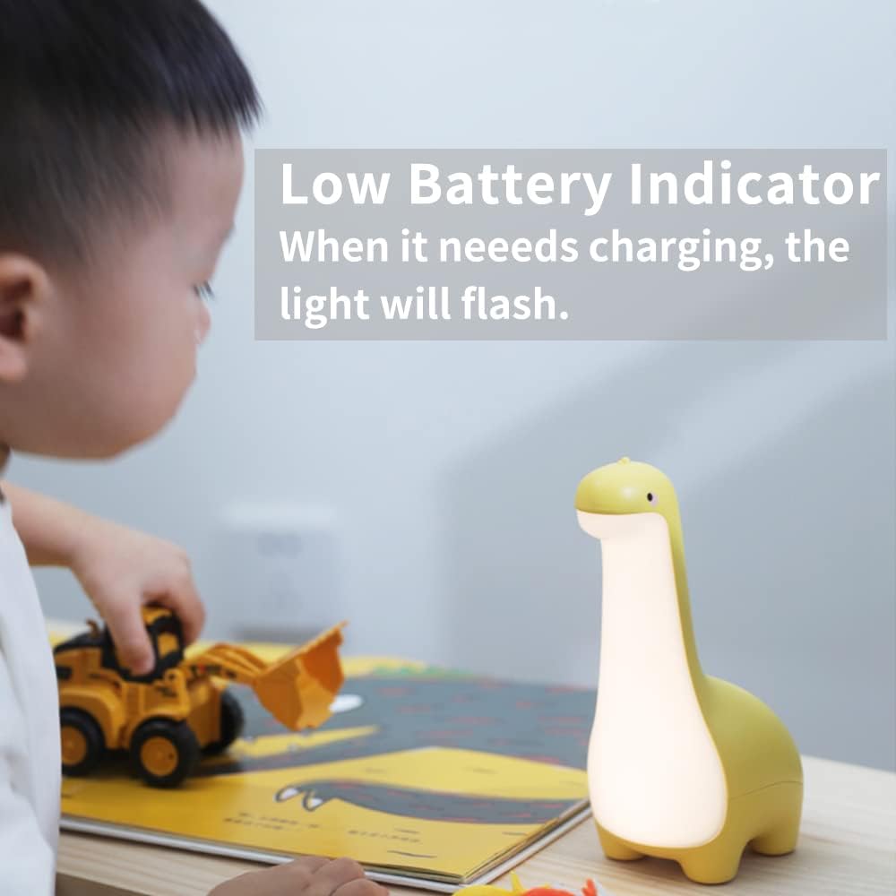 LZINA™ | DinoSnug – Soft Glow Dinosaur Night Light for Kids
