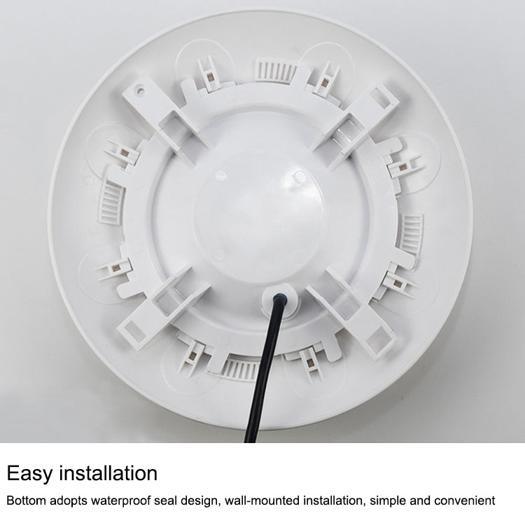 BowLift 18x3W ABS Plastic Pool Wall Light — Underwater LED Lamp, White Finish