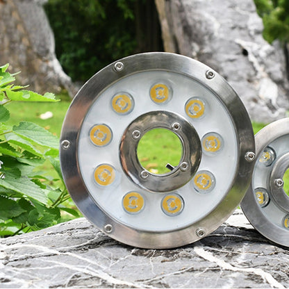 BowLift 6W Color-Changing Ring LED Underwater Fountain Light with Aluminum Alloy Housing – Landscape Pond Lighting