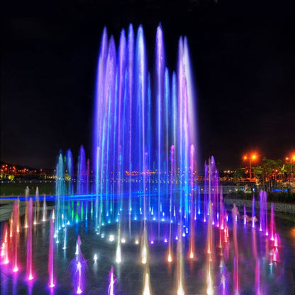 BowLift 12W Landscape Ring LED Underwater Spotlight — Color-Changing, Stainless Steel, Colorful Glow