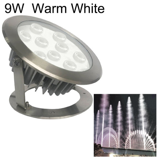 BowLift 9W Quadrat Park Landscape LED Underwater Pool Light - Warm White Illumination