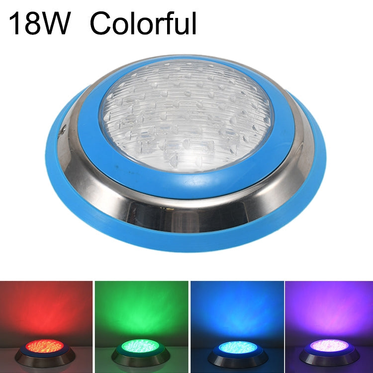 BowLift 18W LED Stainless Steel Wall-Mounted Pool Light — Underwater Colorful Lighting for Pools and Landscape