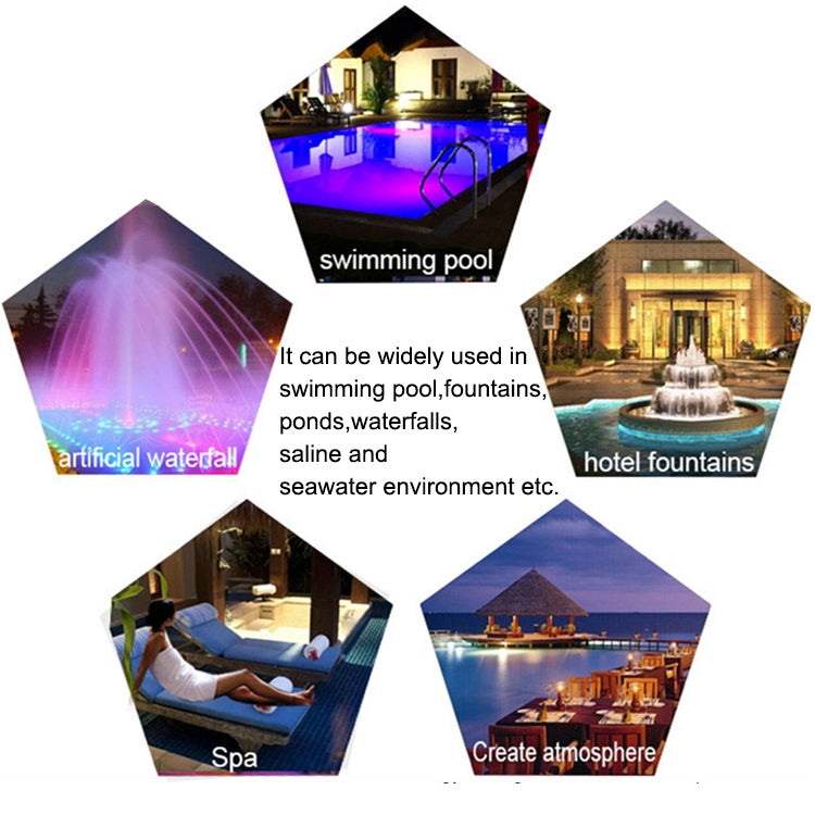 BowLift 18W LED Stainless Steel Wall-Mounted Pool Light — Underwater Colorful Lighting for Pools and Landscape