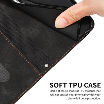 BowLift | For iPhone 13 Pro Max Dream Triangle Leather Phone Case with Shoulder Strap (Black)