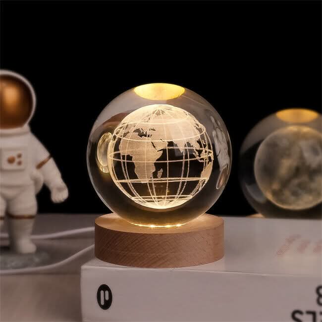 LZINA™ | Luminous Crystal Ball LED Night Light Decor