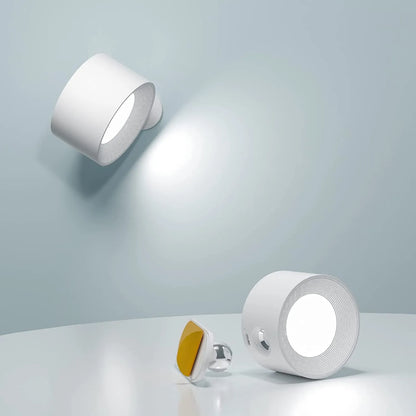 BowLift Spotlight Wireless Wall Lamp – 360° Rotation, Dimmable, Rechargeable Cordless Wall Light