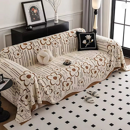 BowLift | Embroidered Flower Soft Sofa Cover
