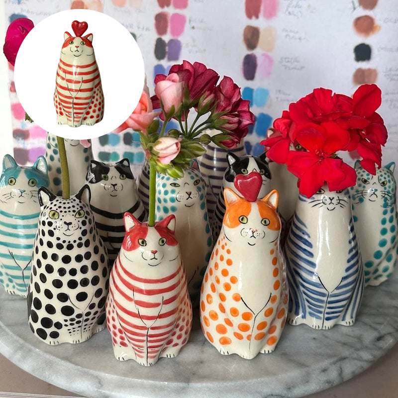 LZINA™ | Dotted Cat Vase