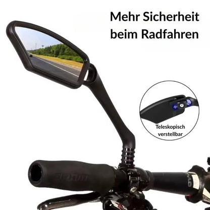 BowLift | Bike mirror made of stainless steel – Shatterproof & 360° Redatable for more safety