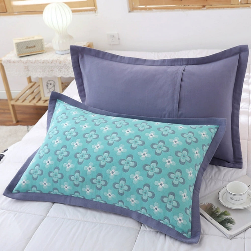 BowLift | Floral Print Cotton Pillowcase | 2pcs