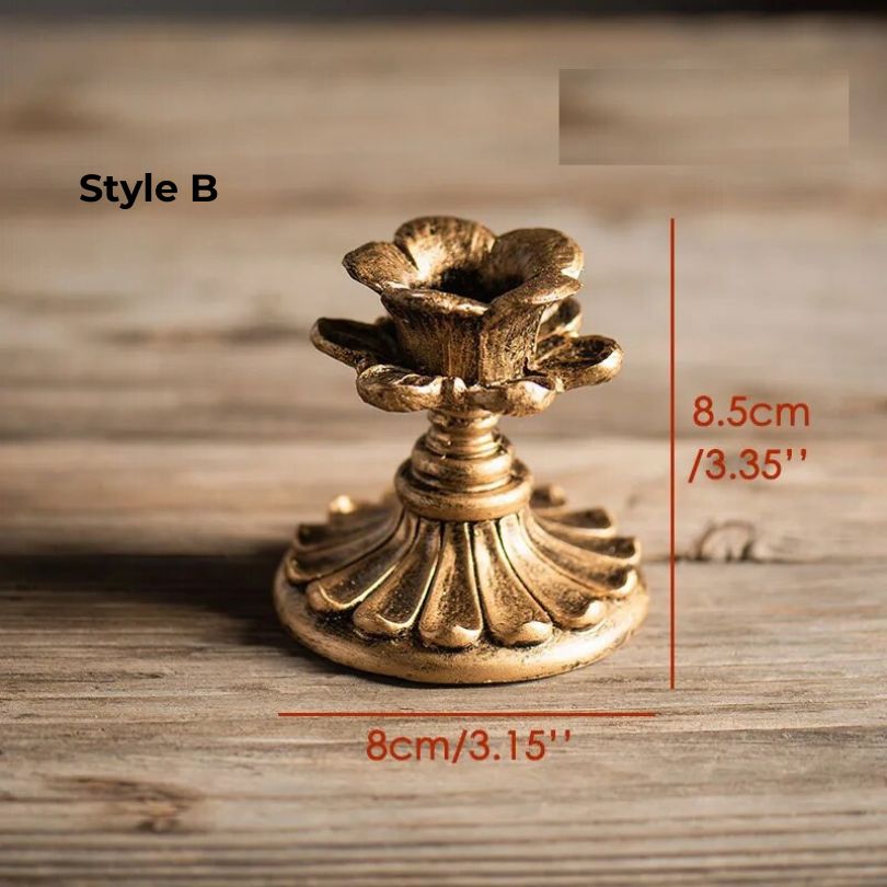 BowLift | AuricGlow – Rustic Candle Holder with Elegant Luxury for a Timeless Look