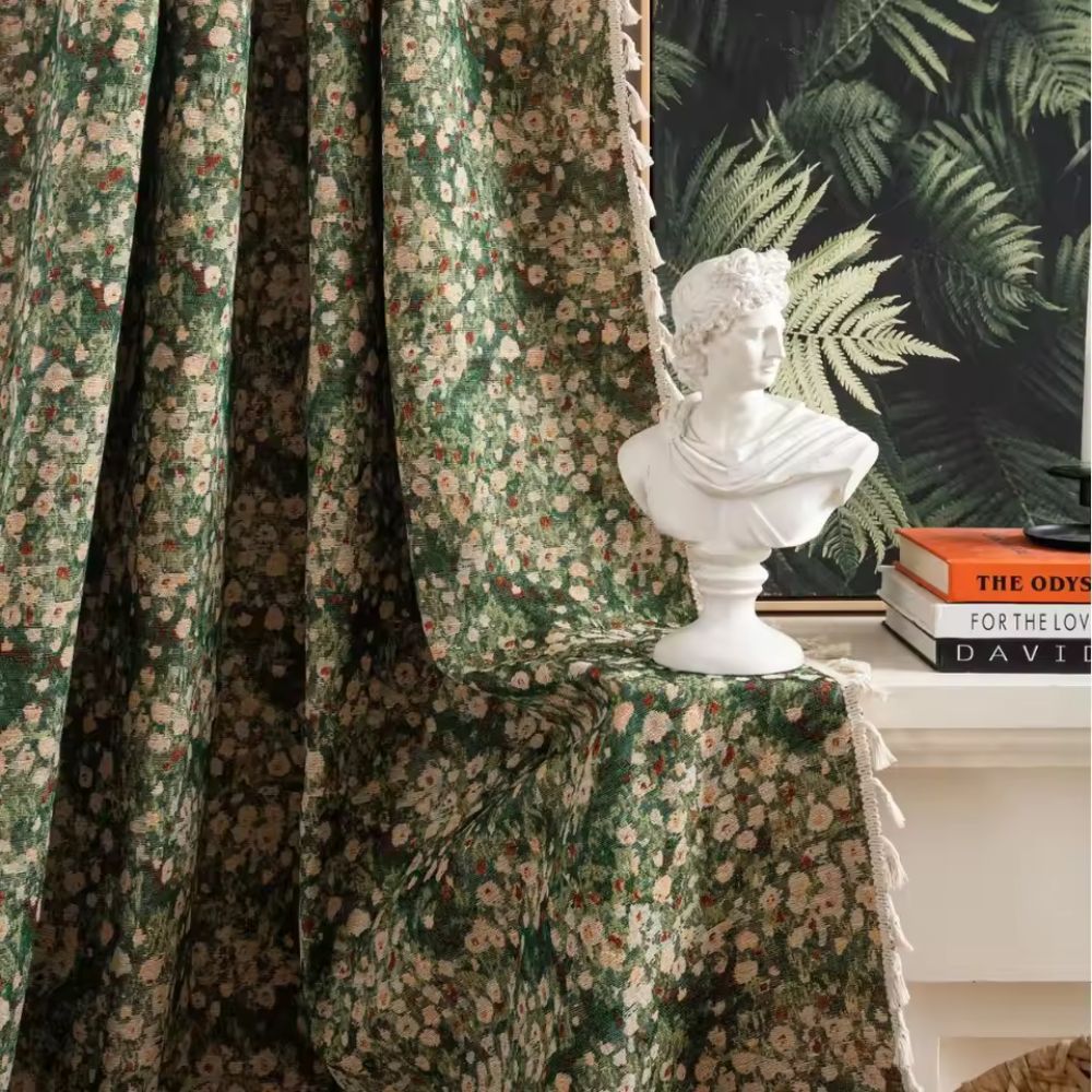 BowLift | French Vintage Floral Pattern Curtain