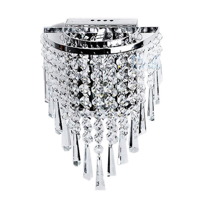 BowLift Modern Chrome Crystal Drop Wall Lamps - Sleek, Glamorous Wall Lighting