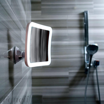 BowLift | GlowView 10X Lighted Magnifying Mirror with LED & Suction Mount – Portable Makeup Mirror