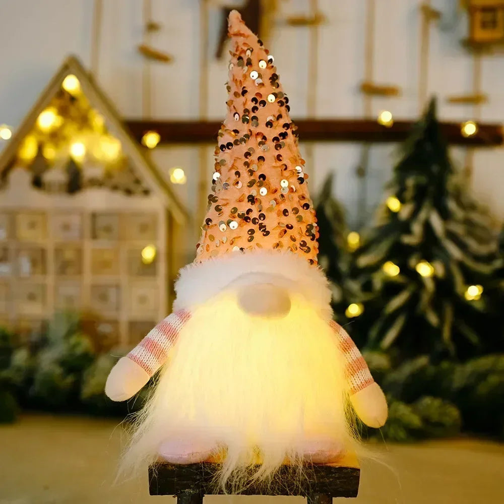 LZINA™ | Christmas Gnome Decoration | LED Night Light | Warm Glow Holiday Ornament