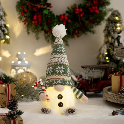 LZINA™ | Christmas Gnome Decoration | LED Night Light | Warm Glow Holiday Ornament