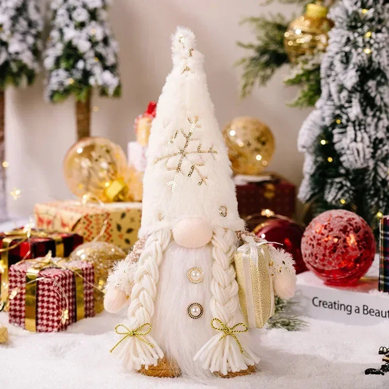 LZINA™ | LED Christmas Gnome | Knitted Design with Night Light | Glowing Christmas Decoration | Warm & Cozy