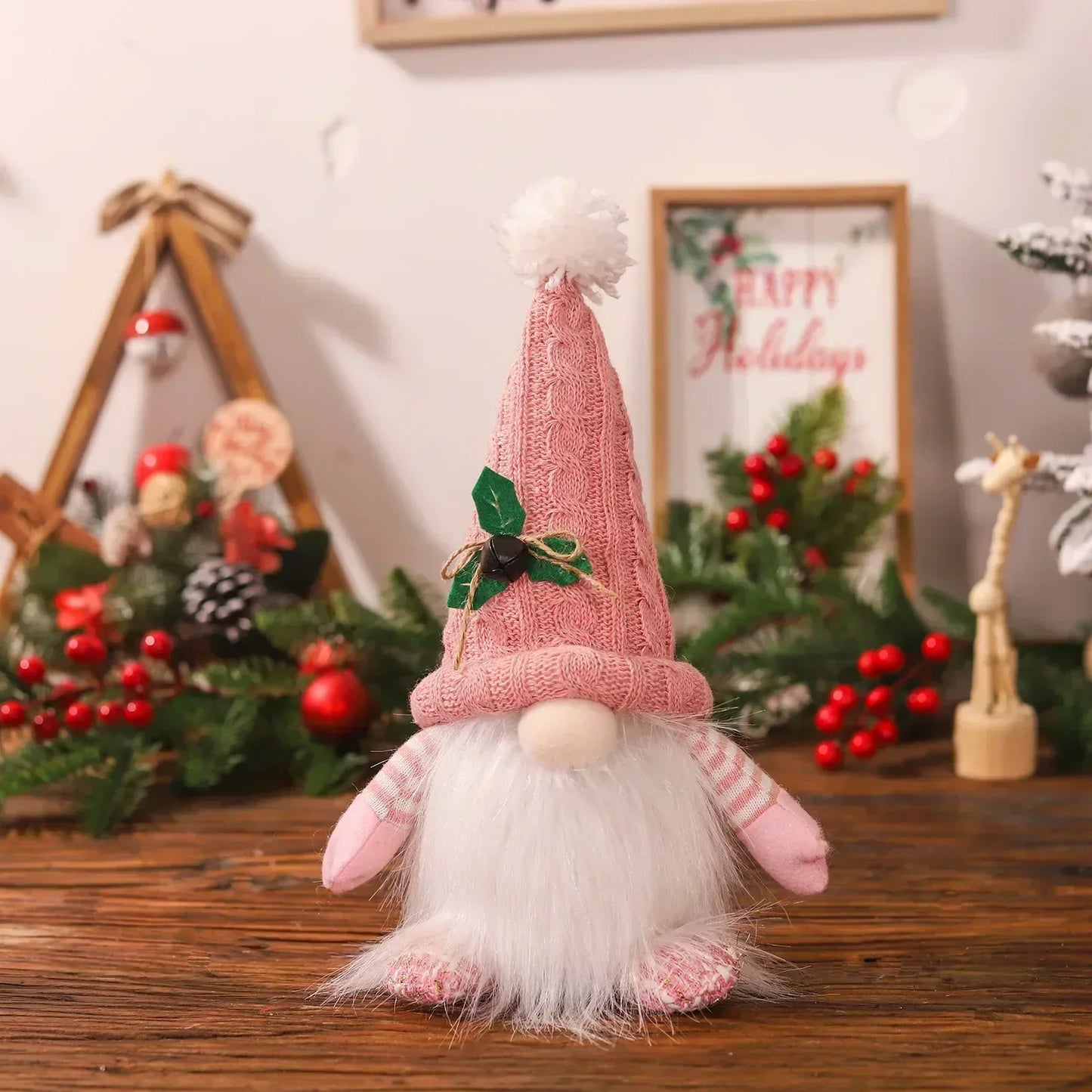 LZINA™ | Christmas Gnome Decoration | LED Night Light | Warm Glow Holiday Ornament