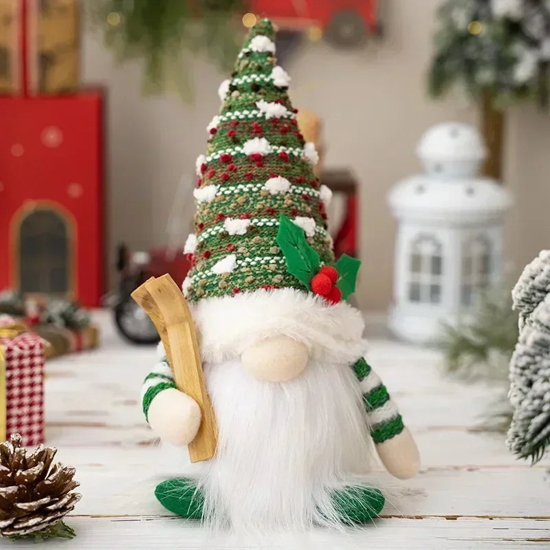 LZINA™ | LED Christmas Gnome | Knitted Design with Night Light | Glowing Christmas Decoration | Warm & Cozy