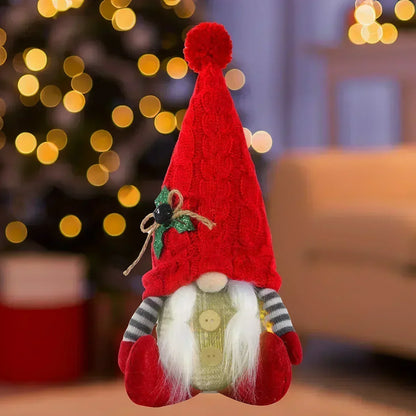 LZINA™ | Christmas Gnome Decoration | LED Night Light | Warm Glow Holiday Ornament