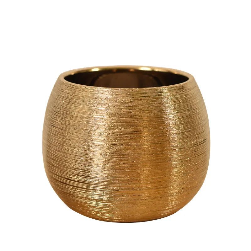 LZINA™ | Gold-coated flower pot