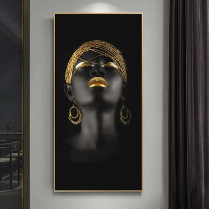 LZINA™ | Golden Lady canvas art