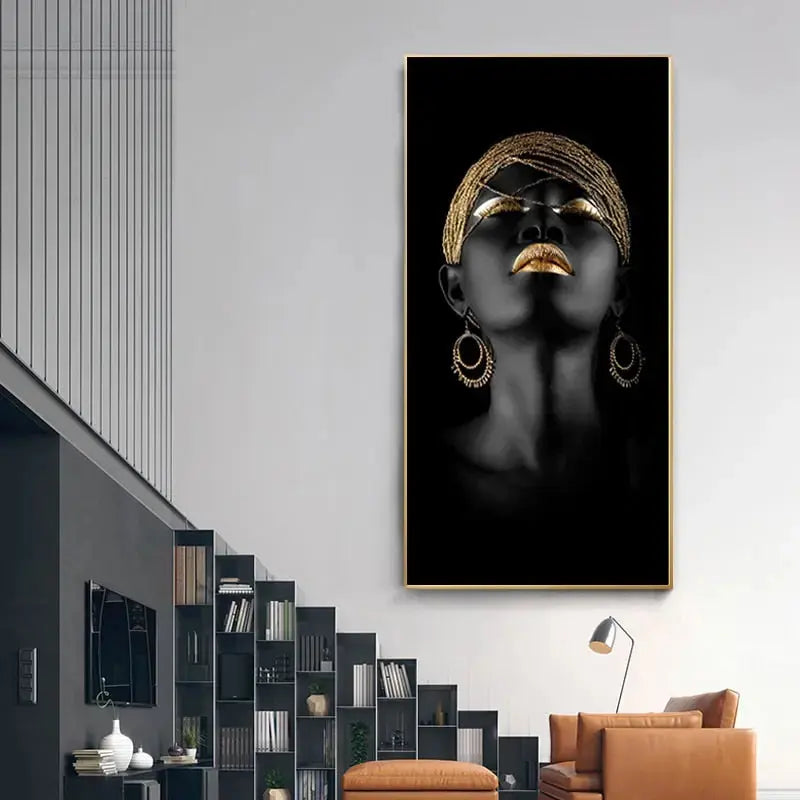LZINA™ | Golden Lady canvas art
