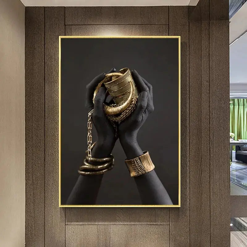 LZINA™ | Golden Lady canvas art