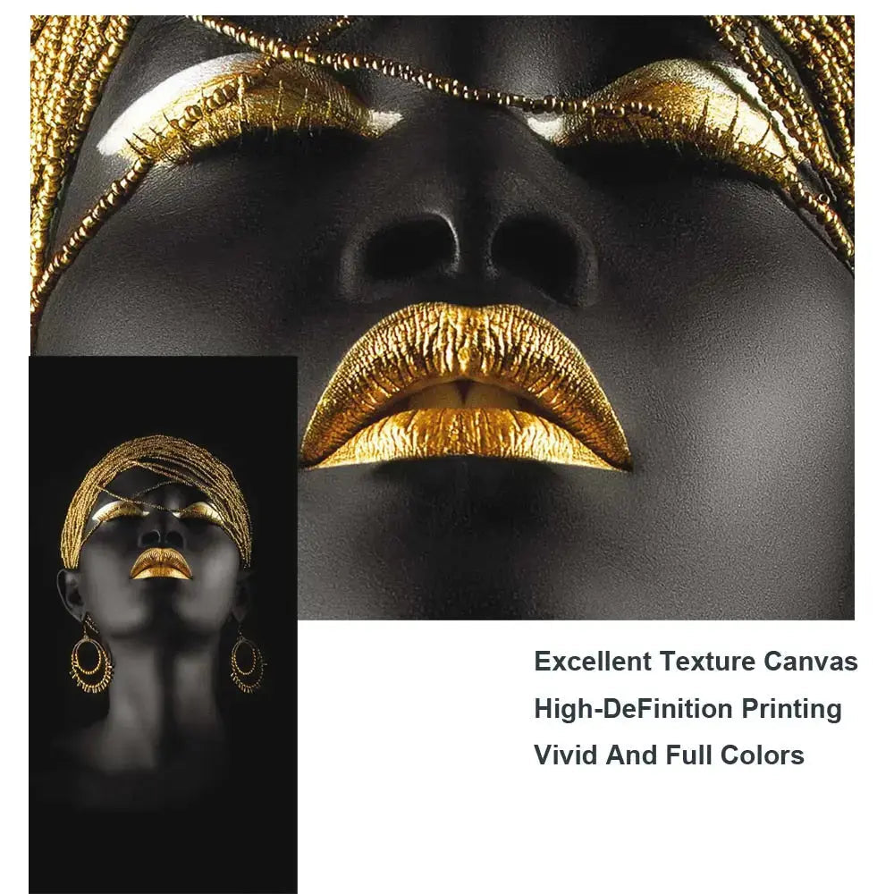 LZINA™ | Golden Lady canvas art