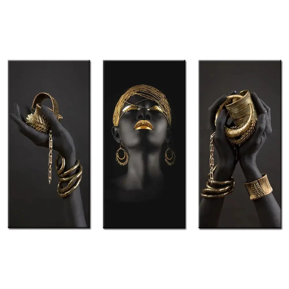 LZINA™ | Golden Lady canvas art