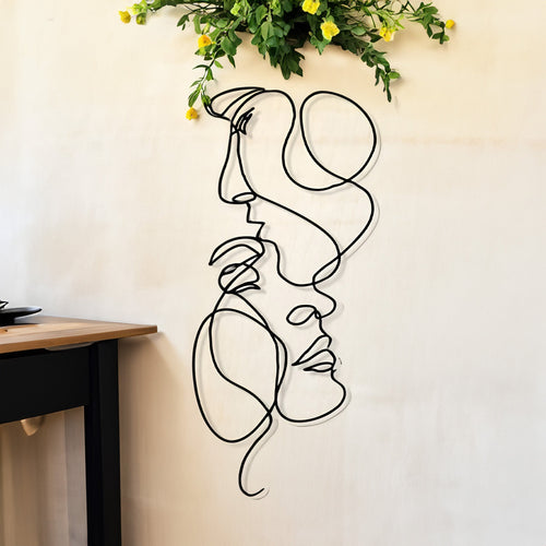LZINA™ | Graceful Lines 3D Metal Wall Art - Modern and Minimalist Wall Decoration for a Stylish Home