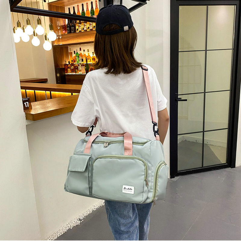 LZINA™ | Multi-Pocket Travel Bag, Sports and Gym Duffle with Separate Shoe Compartment